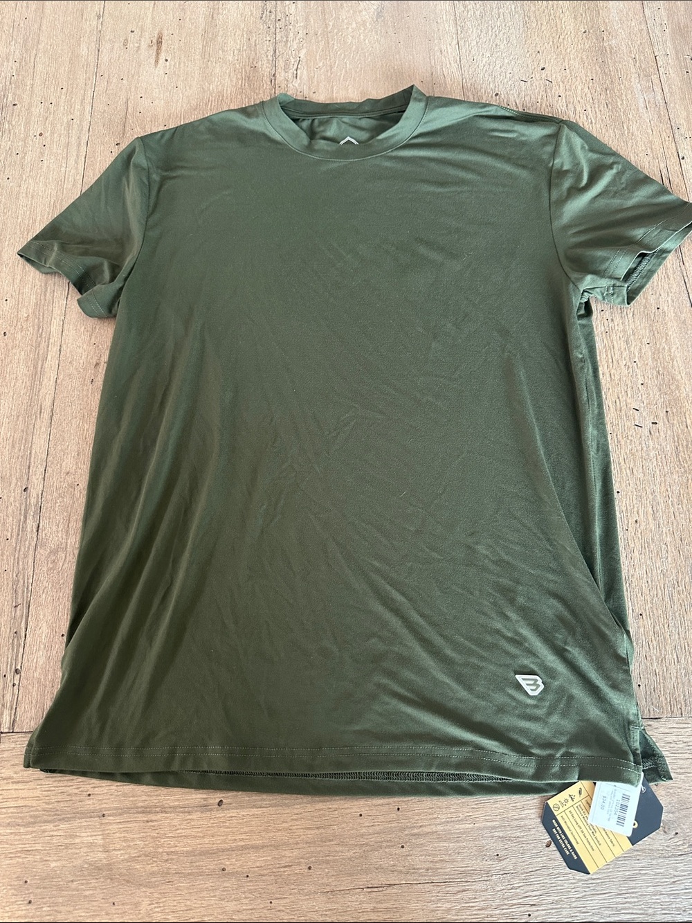 NWT Burlebo Go To Tee-Mallard Green-M